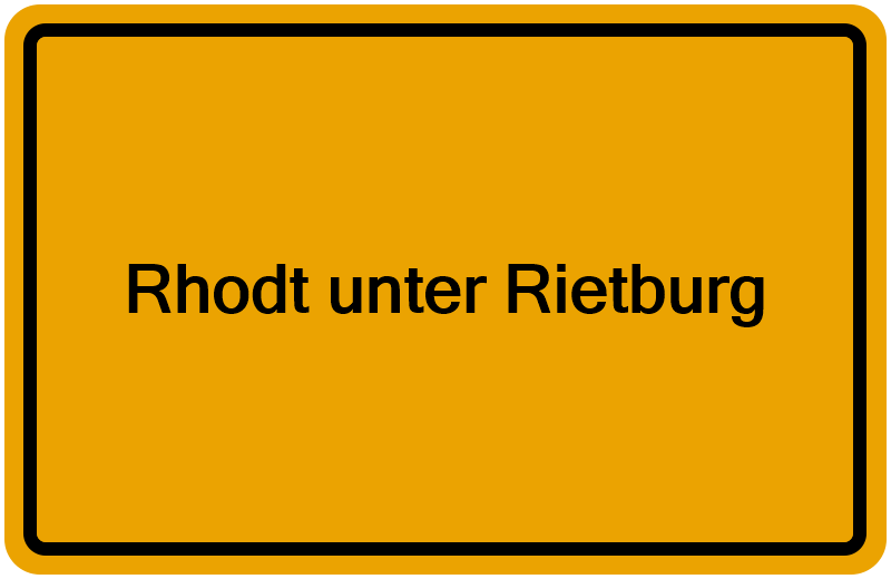 Handelsregister Rhodt unter Rietburg